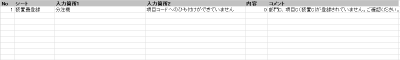「入力チェック」表示例