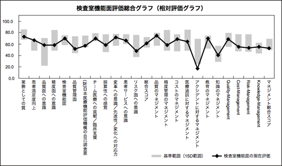 3. 検査室機能面総合グラフ　(相対評価グラフ)